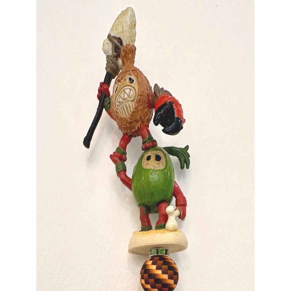 Disney Moana Kakamora Beaded Pen Custom Handcrafted Green Amber Stationery